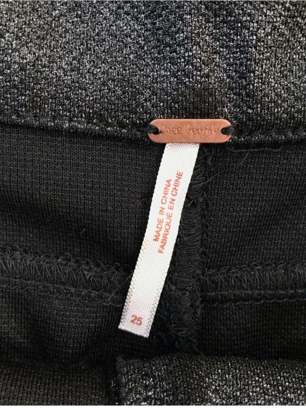 FP NWOT shimmery black skinny’s - Picture 12 of 12